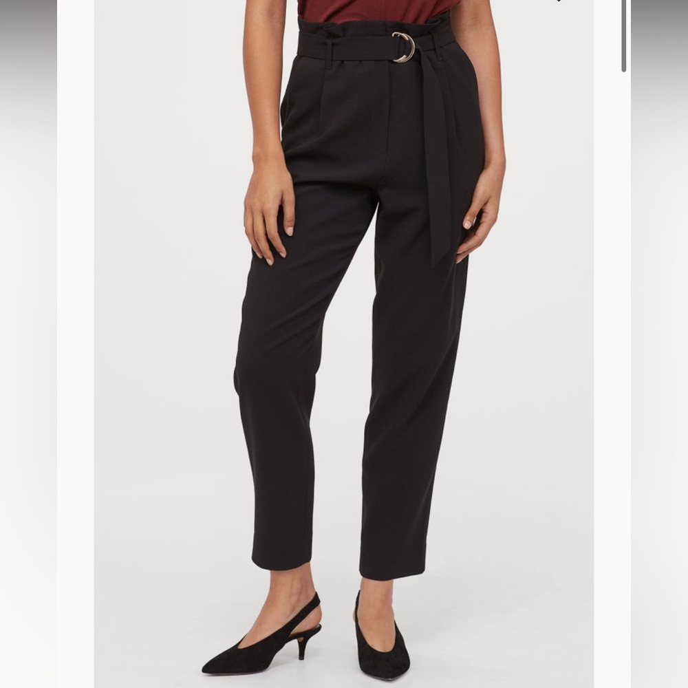 H&M paper bag ankle pant